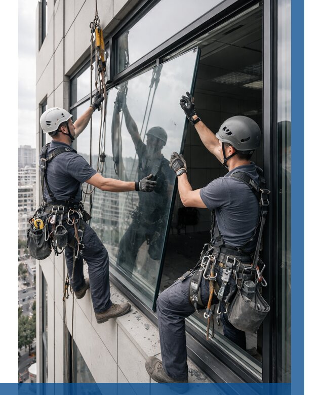 Замена стеклопакетов на высоте в Шахтах от 5969 р. | ВЫСОТНИК-Шхт