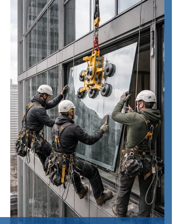 Фасадное остекление зданий под ключ в Шахтах от 10853 р. | ВЫСОТНИК-Шхт