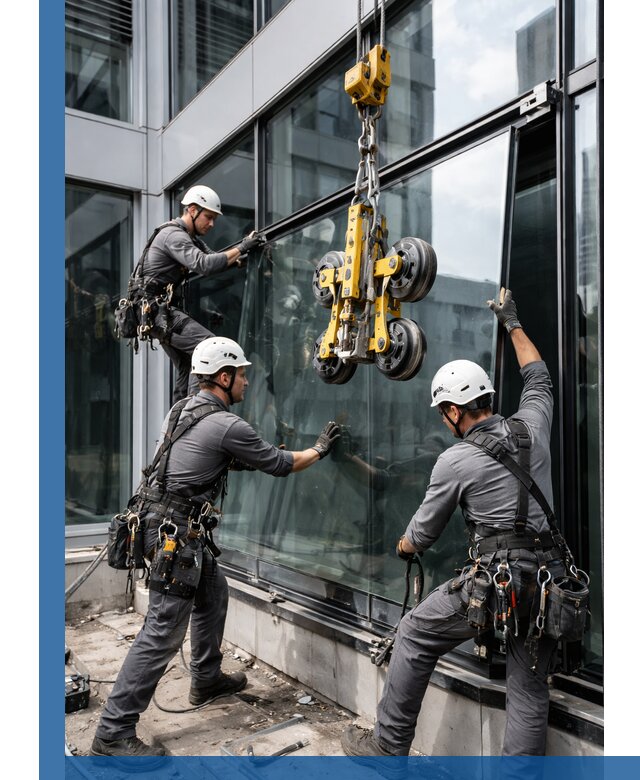 Структурное остекление фасадов в Шахтах монтаж и обслуживание