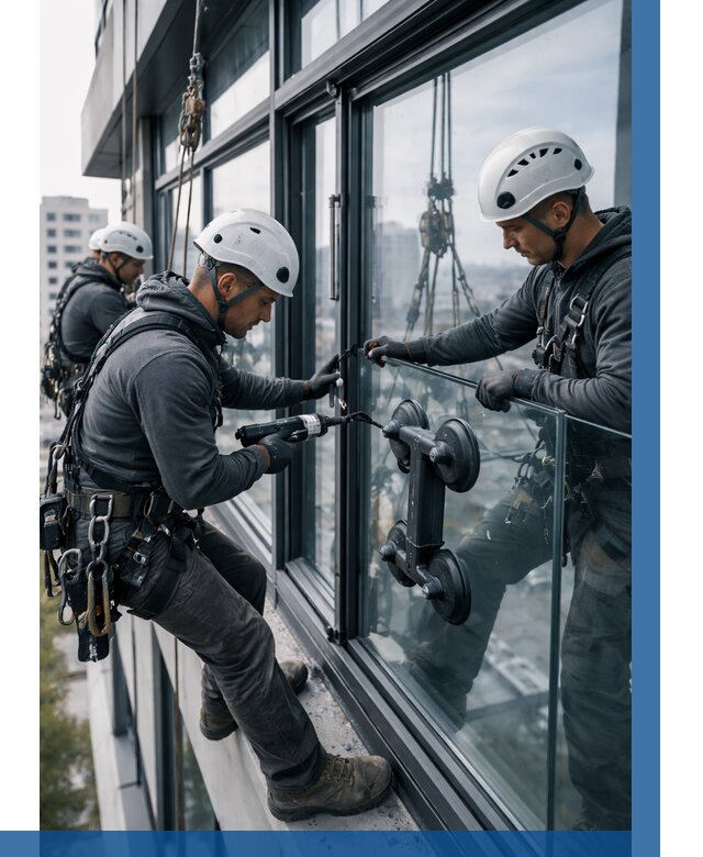 Витражное остекление зданий в Шахтах от 3799 р. | ВЫСОТНИК-Шхт