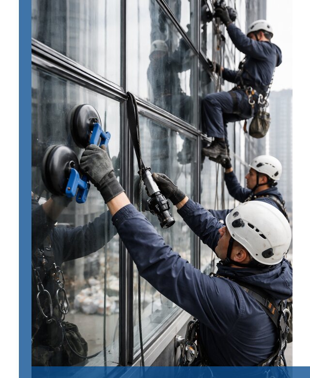 Радиусное остекление фасадов под ключ в Шахтах с гарантиями