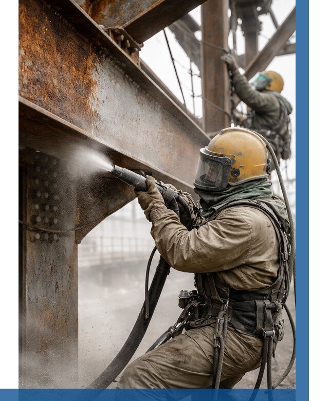 Пескоструйная очистка металлоконструкций в Шахтах по 651 р.  ВЫСОТНИК-Шхт