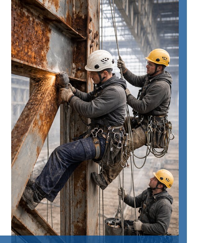 Зачистка металла от ржавчины в Шахтах от 380 р. | ВЫСОТНИК-Шхт