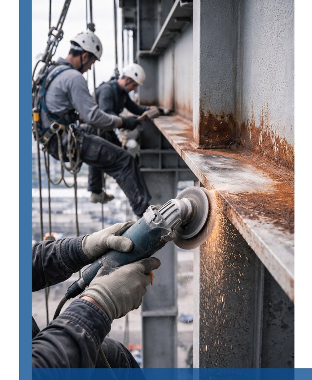 Зачистка металла от ржавчины и подготовка поверхностей в Шахтах