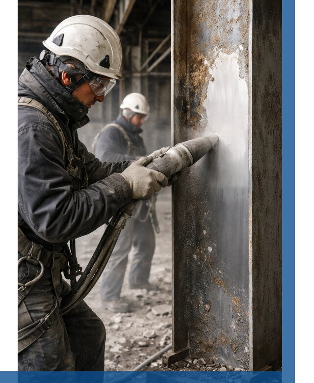 Удаление старой краски с металла в Шахтах от 488 р. | ВЫСОТНИК-Шхт