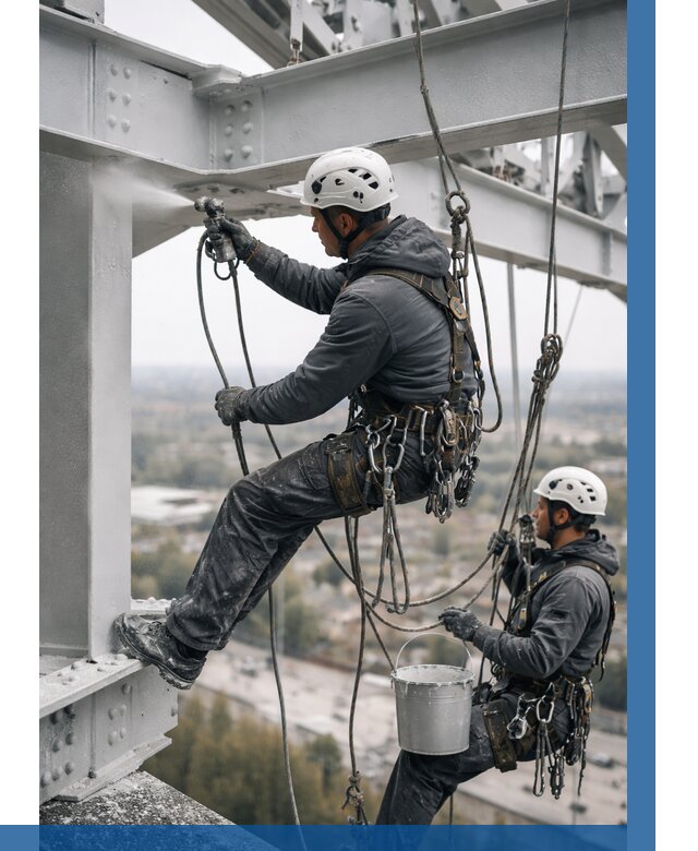 Покраска металлоконструкций на высоте в Шахтах 380 р |ВЫСОТНИК-Шхт