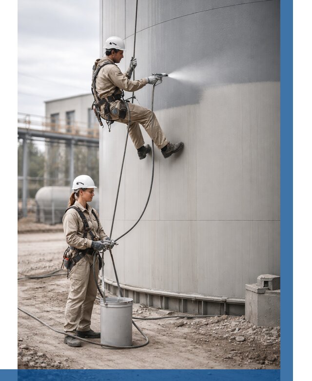 Покраска резервуаров в Шахтах от 1302 р. | ВЫСОТНИК-Шхт — заказать