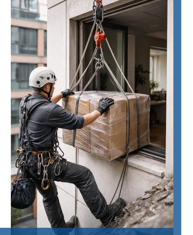 Подъем груза через окно в Шахтах от 4884 р. | ВЫСОТНИК-Шхт