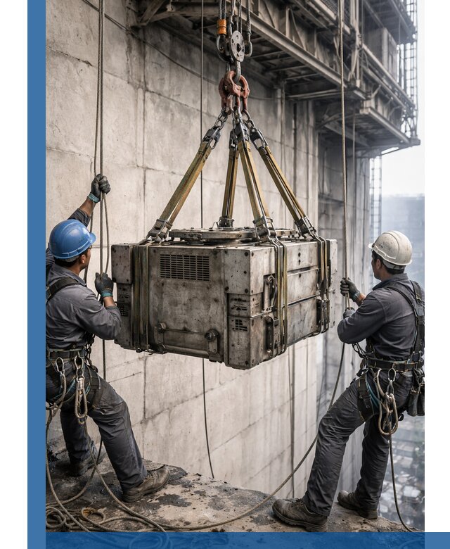 Такелажные работы на высоте, подъем и монтаж грузов в Шахтах