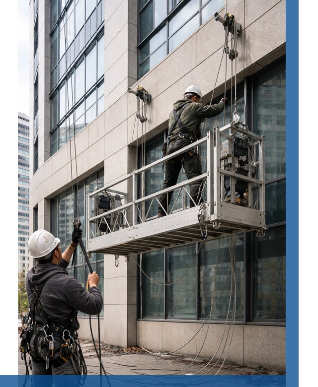 Монтаж и подъем фасадной люльки в Шахтах от 13024 р. | ВЫСОТНИК-Шхт