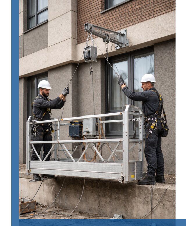 Монтаж и подъем фасадной люльки в Шахтах с гарантией безопасности