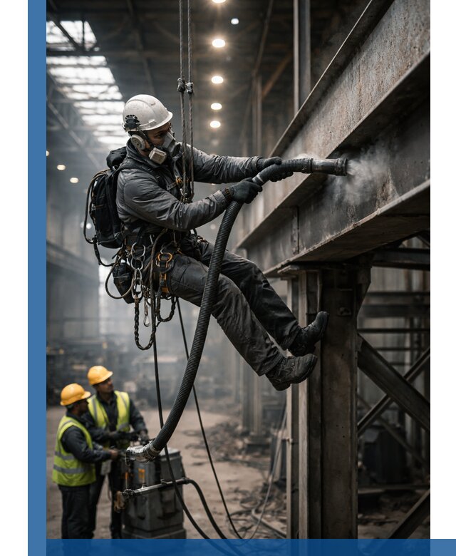 Обеспыливание конструкций в цехах промышленного производства в Шахтах