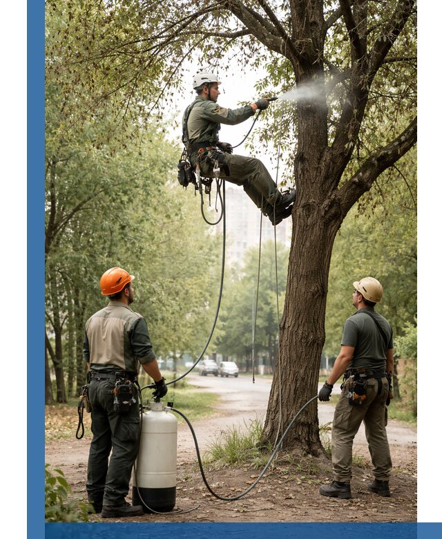 Обработка деревьев от вредителей в Шахтах профессиональная защита