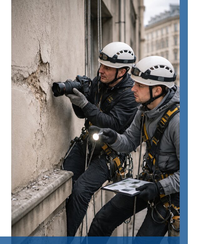 Фотофиксация дефектов фасада в Шахтах от 4884 р. | ВЫСОТНИК-Шхт