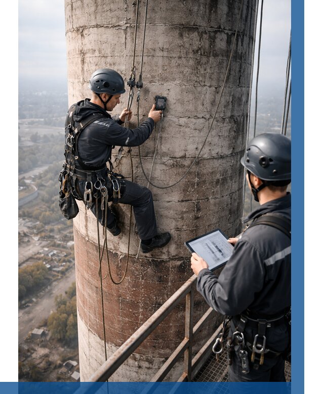 Обследование дымовой трубы в Шахтах от 8682 р. | ВЫСОТНИК-Шхт