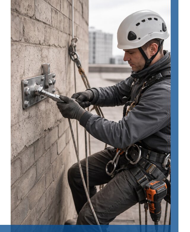 Установка анкерных точек в Шахтах от 3799 р. | ВЫСОТНИК-Шхт