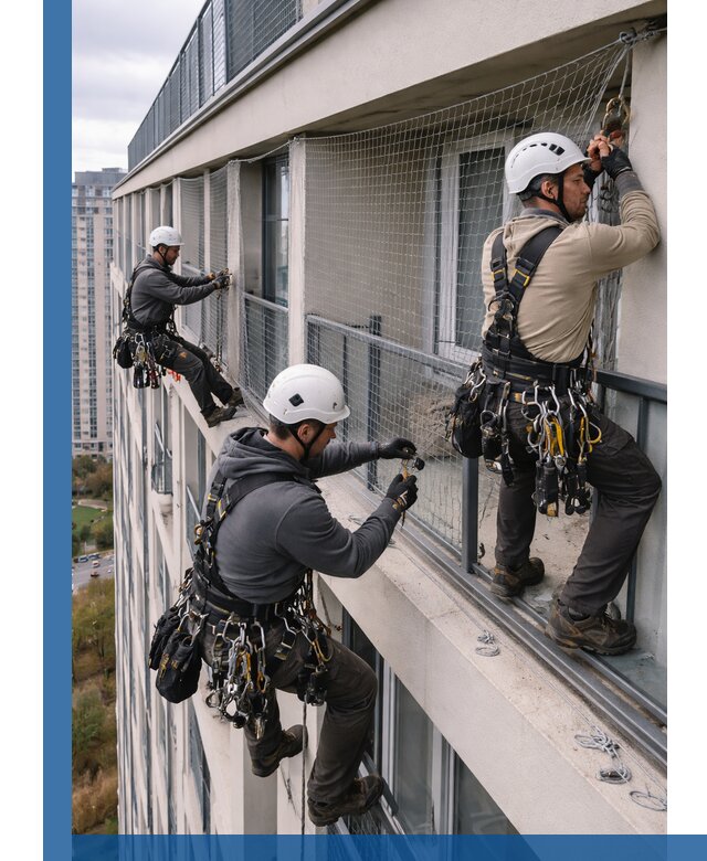 Профессиональный монтаж защитной сетки от птиц в Шахтах